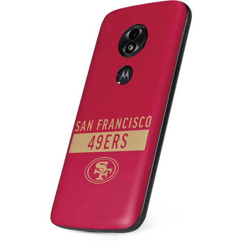 NFL San Francisco 49ers Red Performance Series Moto E5 Play Skin